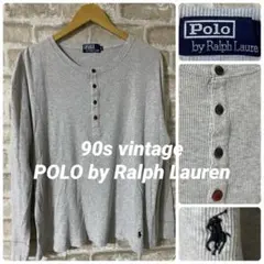 ビンテージ　90s ラルフローレン　メンズXL 長袖Tシャツ