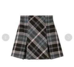 SNIDEL ロービングチェックミニスカート