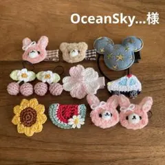 OceanSky...様ご確認用☆ベビーヘアクリップ　ヘアゴム