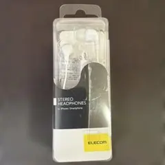 【未使用】イヤホン　エレコム　有線　白　iPhone iPod Android
