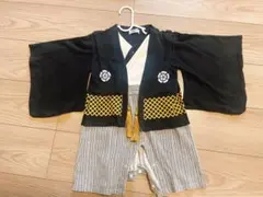 袴風ロンパース　ベビー　80 綿100% 初節句