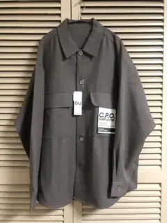 GU ブラウン CPOシャツジャケット XL