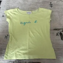 アニエス・ベー ロゴTシャツ イエロー　Sのサムネイル