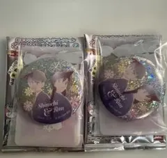 工藤新一　毛利蘭　名探偵コナン　彩光キラキラ缶バッジ