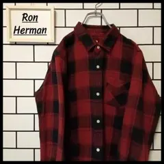 【Ron herman】古着 長袖シャツ チェック 日本製 人気カラー