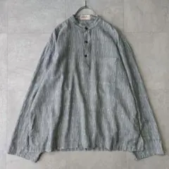 80s 90s fabidia インド綿 プルオーバーシャツ 40 ボックス型