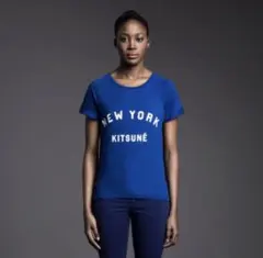 MAISON KITSUNÉ NEW YORK Tシャツ ブルーのサムネイル