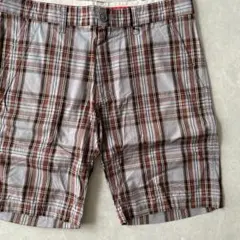 【SILAS】サイラス チェック柄ショートパンツ M 古着 メンズのサムネイル