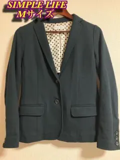 SIMPLE LIFE 黒　テーラードジャケット Mサイズ