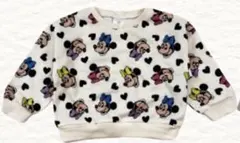 しまむら　ミニー　トレーナー　ハート　100cm