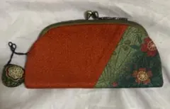 和風花柄コインケース