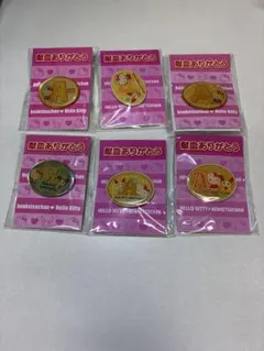 ハローキティ 献血A 型ピンバッジ 6個セット