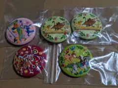刺繍缶バッジ ディズニーズートピア　リメンバー・ミー　ライオンキング　バンビ