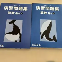 四谷大塚　予習シリーズ　演習問題集　4年　算数上、下巻セット