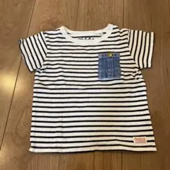 Ocean&Ground ボーダーTシャツ デニムポケット付きのサムネイル