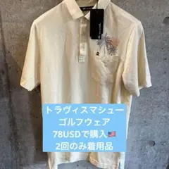トラビスマシュー　Travis Mathew  イエロー　南国柄　ゴルフウェア