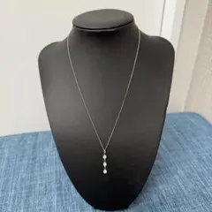 s925★クリスタルペンダントネックレス