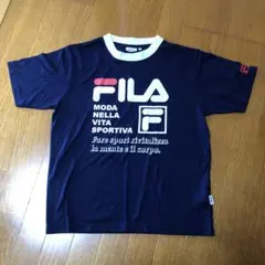 FILA ネイビー 半袖Tシャツ M