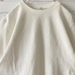 ユニクロ UNIQLO ワッフルTシャツ レディース 白 古着