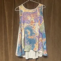 ペイズリー柄 ノースリーブ チュニックのサムネイル
