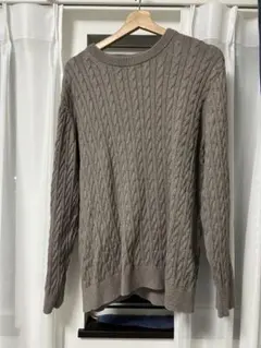 GLOBAL WORK ケーブルニットセーター Lサイズ