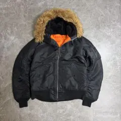 ALPHA N2-B type MA-1 ブラック 短丈 Y2K 1