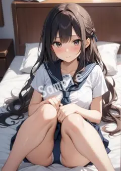 アニメファンアート JK グラビア A4 ポスター イラスト ★00027975