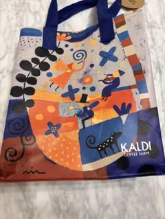 限定オンライン未掲載 CALDI新品未使用　限定袋　イラスト袋