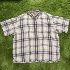 Dockers 半袖チェックシャツ XL