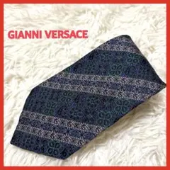 GIANNI VERSACE シルクネクタイ ストライプ