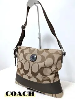 COACH コーチ シグネチャー ショルダーバッグ F19220 ブラウンY2K