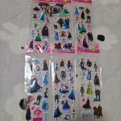 アナと雪の女王 立体シール 6枚セット