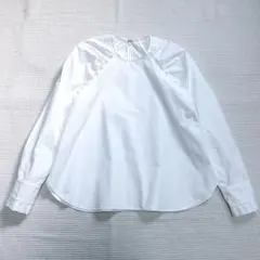 RUIRUE BOUTIQUEルイルエブティックペプラム白ブラウス - メルカリ