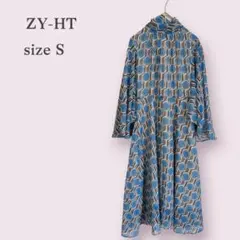 non様専用【ZY-HT】総柄ワンピース　幾何学模様　ラメ　大人かわいい　デート