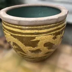 睡蓮鉢 特大 大型 水甕 中国 甕 宜興 水鉢 メダカ 鉢 蓮 - メルカリ