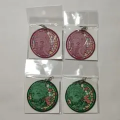 鬼滅の刃 てくトコ やわらかクリアチャーム 炭治郎 禰豆子 2種4個セット 新品