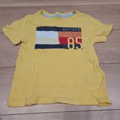 100【トミーヒルフィガー】Tommy イエロー Tシャツ 4T