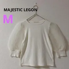 マジェスティックレゴン　MAJESTIC LEGON　トップス　パフスリーブ 白