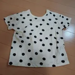 水玉模様 Tシャツ 100cm　ドット　裏表のサムネイル