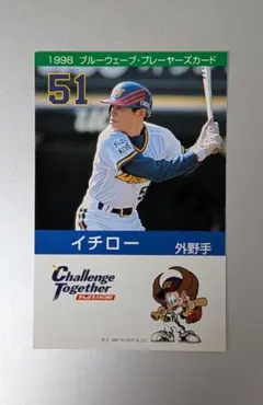 BBM1998 オリックス イチロー 非売品 抽選プレゼントカード 激レア イチローオリックス球場配布カード 1998年 ナゴヤドーム ver 非売品