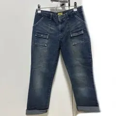 デニム　ジーンズ　パンツ　ロールアップデニム