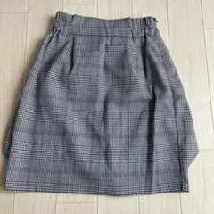 allamanda チェックスカート グレー