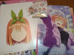 五等分の花嫁　一番くじ　福笑い＆イラストボード＆アクリッツ　中野四葉