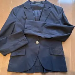 COMME CA DU MODE 夏用パンツスーツ　ストライプ紺　上下9号