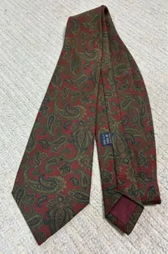 バーバリーズ◆ネクタイ◆burberrys◆ペイズリー◆ボルドー•ネイビー