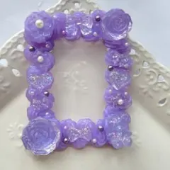 限定セール！ハンドメイド　硬質トレカケース　オーロラ紫　ホイップデコ