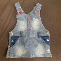 babydollヒッコリージャンパースカート サロペット 80