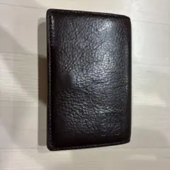 LOEWE ダークブラウン レザー 名刺入れのサムネイル