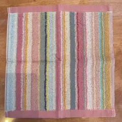 【新品】ハンカチタオル　ストライプ