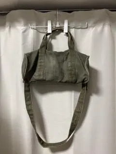 【フランス製】 A.P.C. 90's ドラム ショルダーバッグ ミリタリー